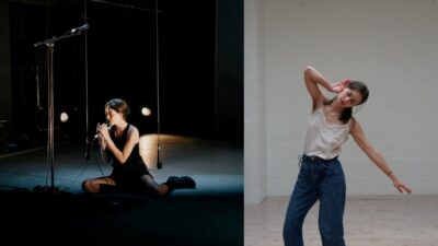 Die Komponistin und Sängerin Maria Coma und die Choreografin und Tänzerin Naïma Mazic - Collage